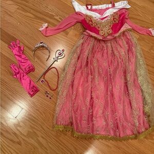 Enchanting Pink and Gold Princess Costume Set